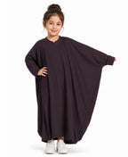 Little Mehariya Kids Lycra Abaya for Girls – Modest Batwing Sleeve Dress