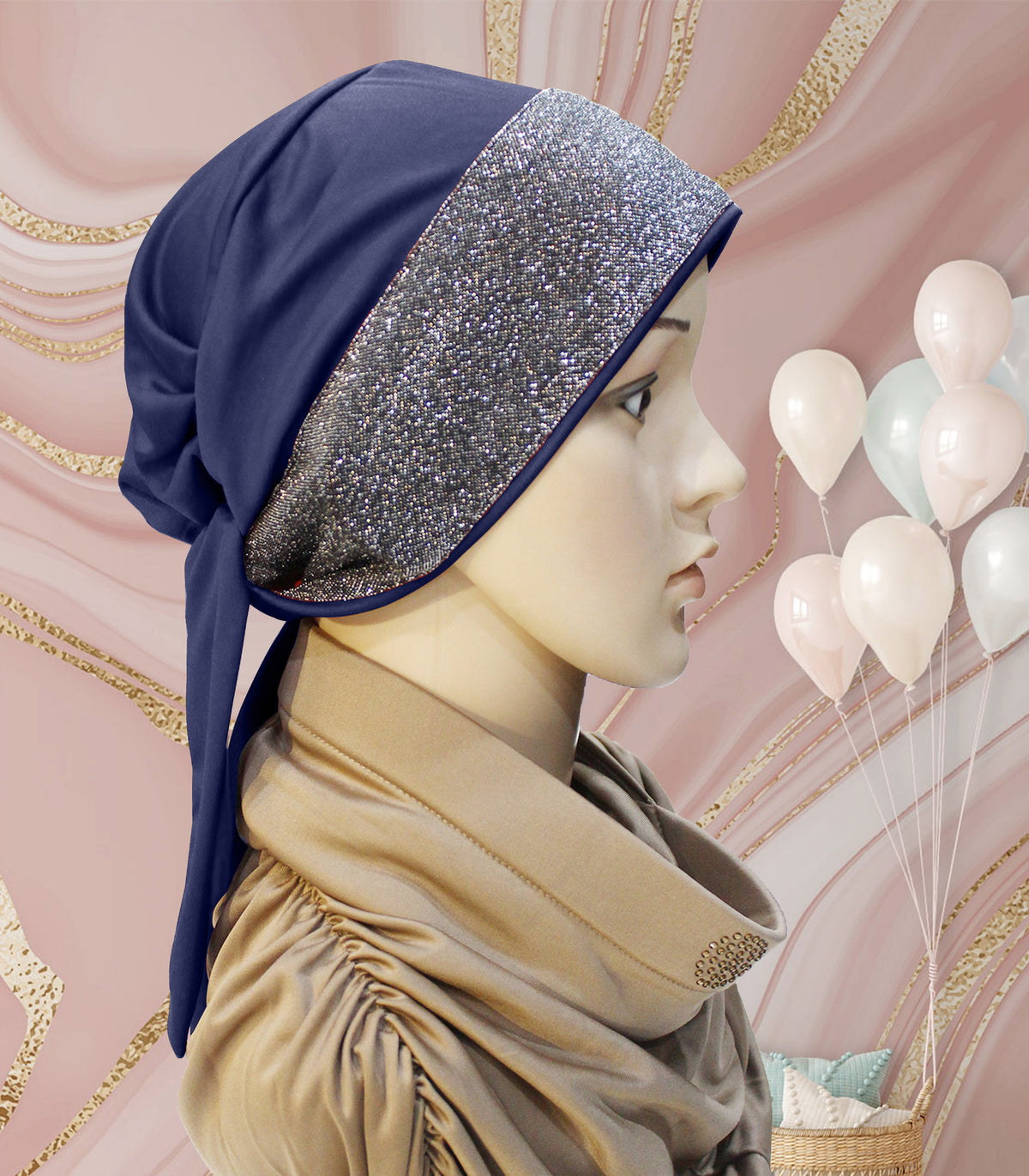 Women's Twinkle Tea caps a glittering pattern
