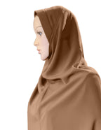 Modest Women's Stylish Soft Crepe Long AISHA Side Slit Salafi Hijab