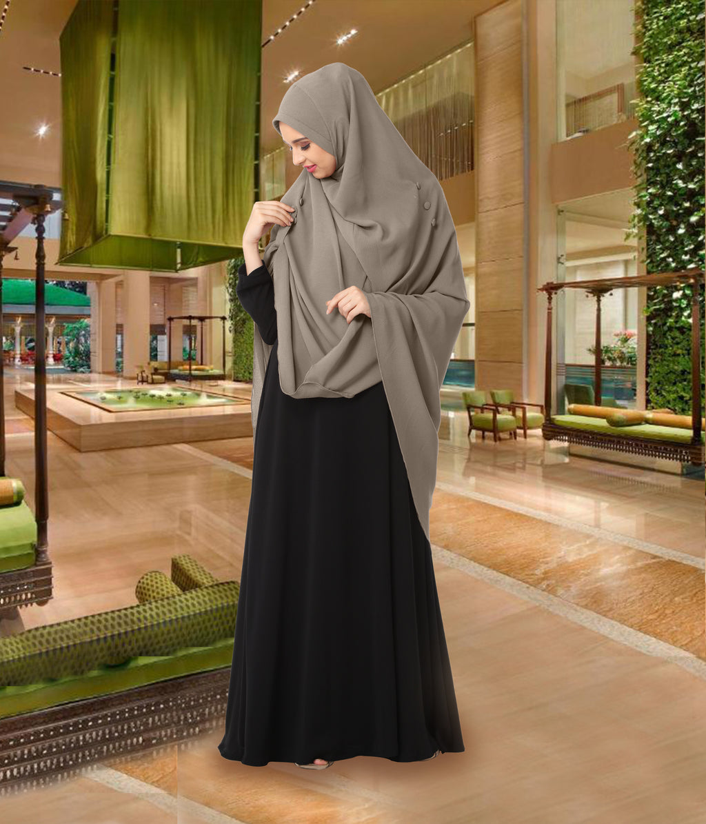 Modest Women's Stylish Rich Premium Texture fabric Crepe Long Hijab HEERA HAMDA