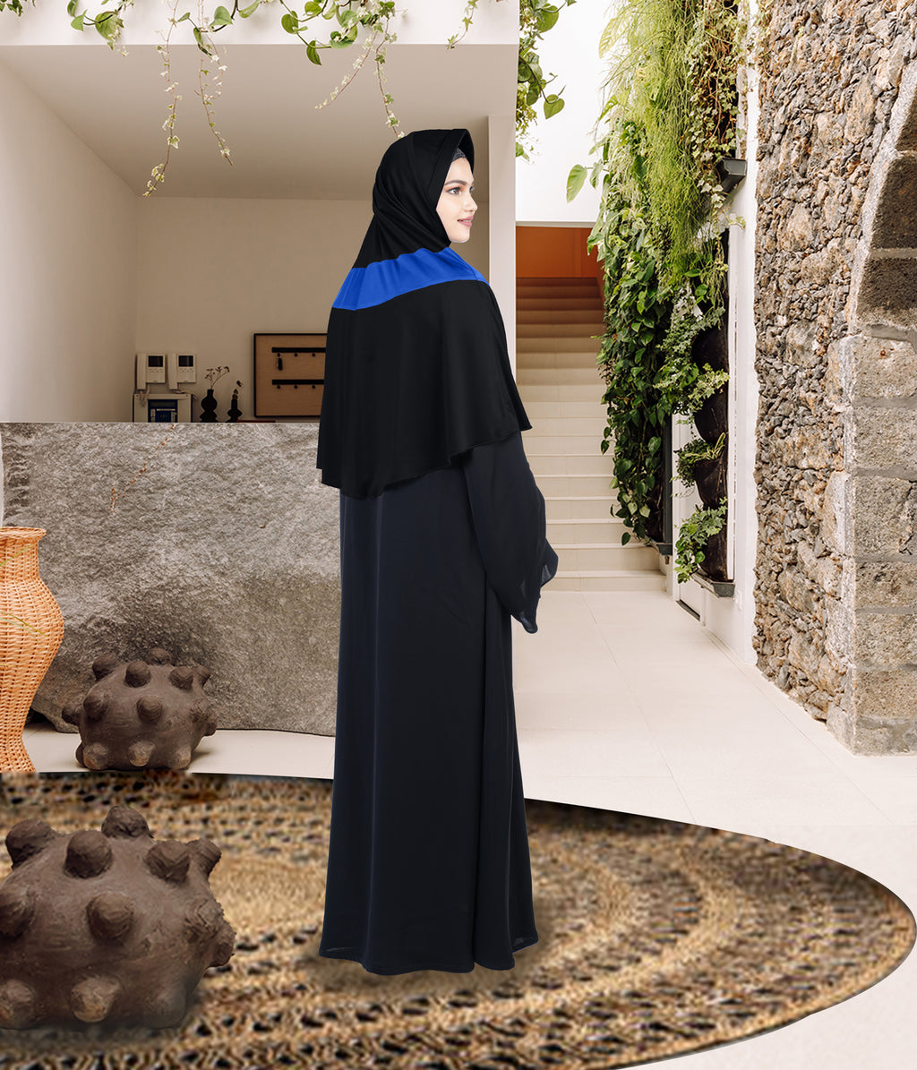 Mehar Shakira Elegant Dual-Tone Knot Hijab