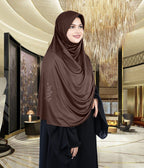 Mehar Hijab's Glamour in Modesty Fazluna Sigle side Frill Hijab XL