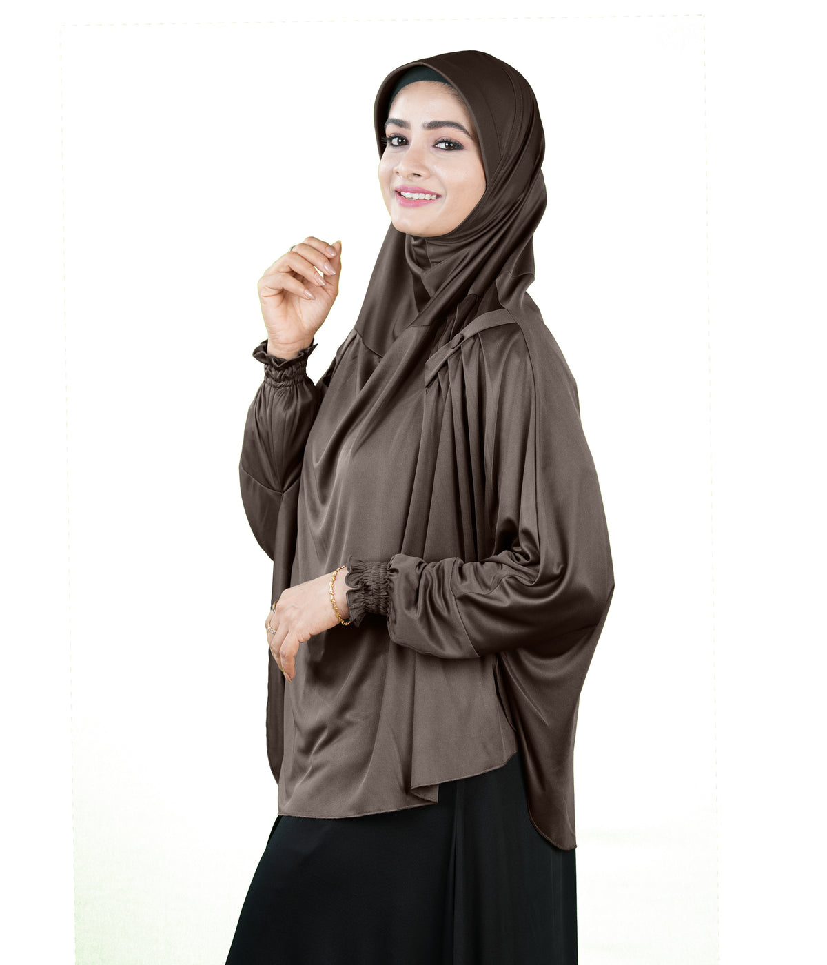 Mehar Hijabs Modest Elegant Saima Farasha type Hijab – One-Piece Modest