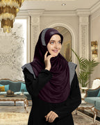 Mehar Hijab's Modest Women's Designed Stylish Cut Naaz Hijab