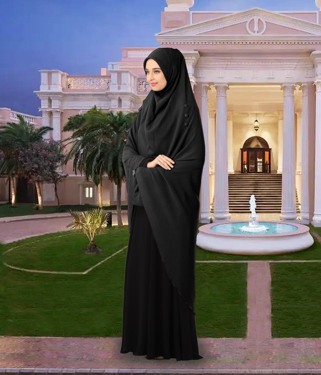 Modest Women's Stylish Rich Premium Texture fabric Crepe Long Hijab HEERA HAMDA