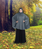Women's Stylish Soft Rich Polyester Fabric Hanana Sleeve Hijab F Size