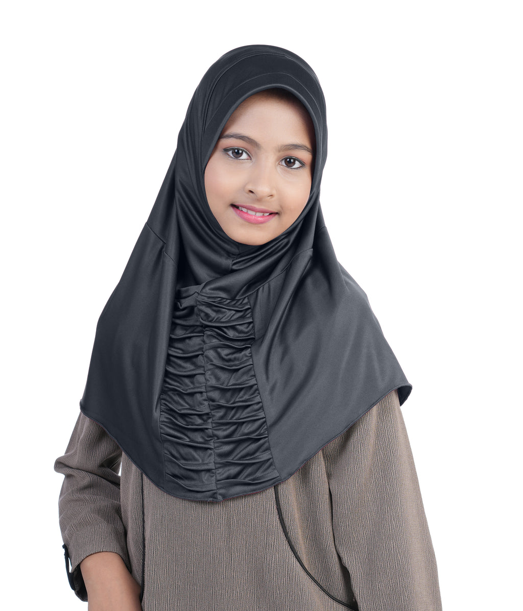 Mehar Nisa Hijab for Girls Hijabs Modest Wear with Front Pleated Detaili