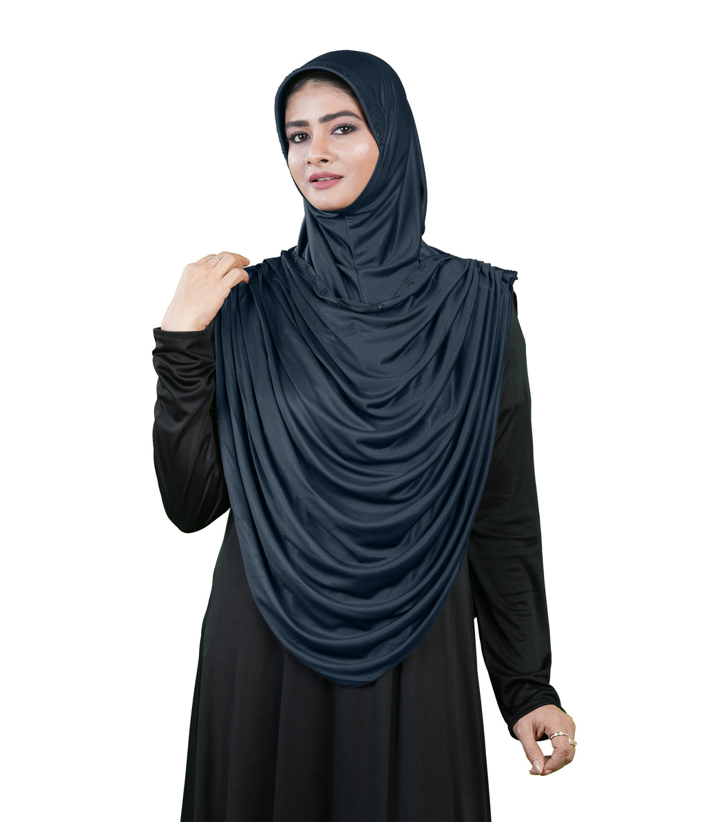 Modest Fashion by Mehar Laila Two-Piece Frilled Hijab Set
