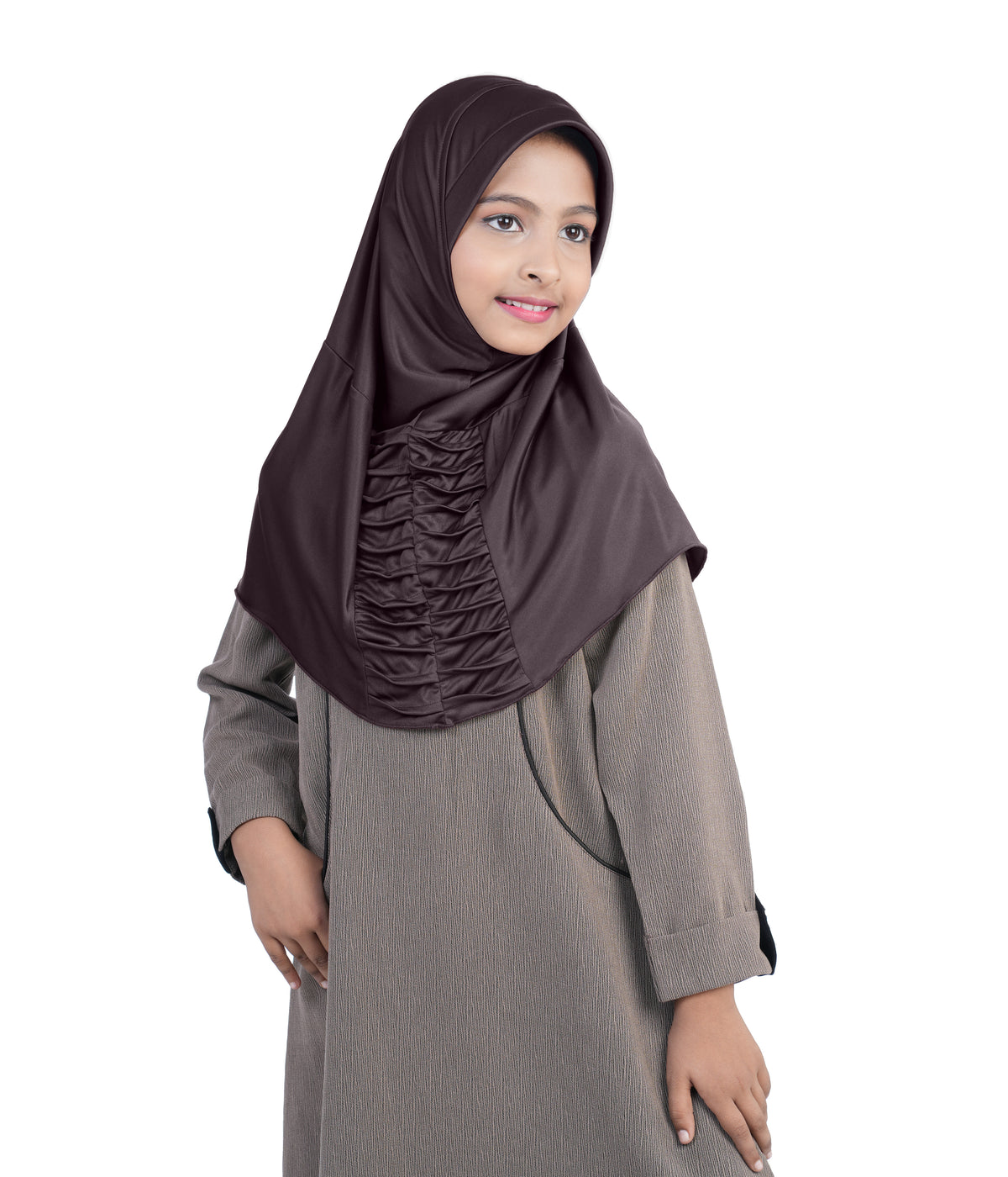 Mehar Nisa Hijab for Girls Hijabs Modest Wear with Front Pleated Detailing –