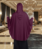 Women's Stylish Soft Rich Polyester Fabric Hanana Sleeve Hijab F Size