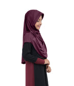 Mehar Diya Hijab for Girls – Premium Black Ready-to-Wear Islamic Hijab |
