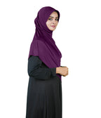 Mehar Famya Elegant Modest Hijab with Lace-Up Shoulder