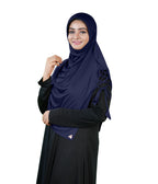 Mehar Famya Elegant Modest Hijab with Lace-Up Shoulder