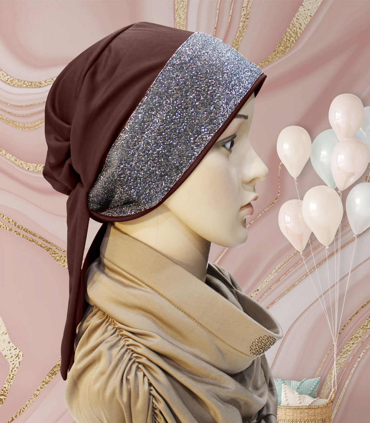 Women's Twinkle Tea caps a glittering pattern