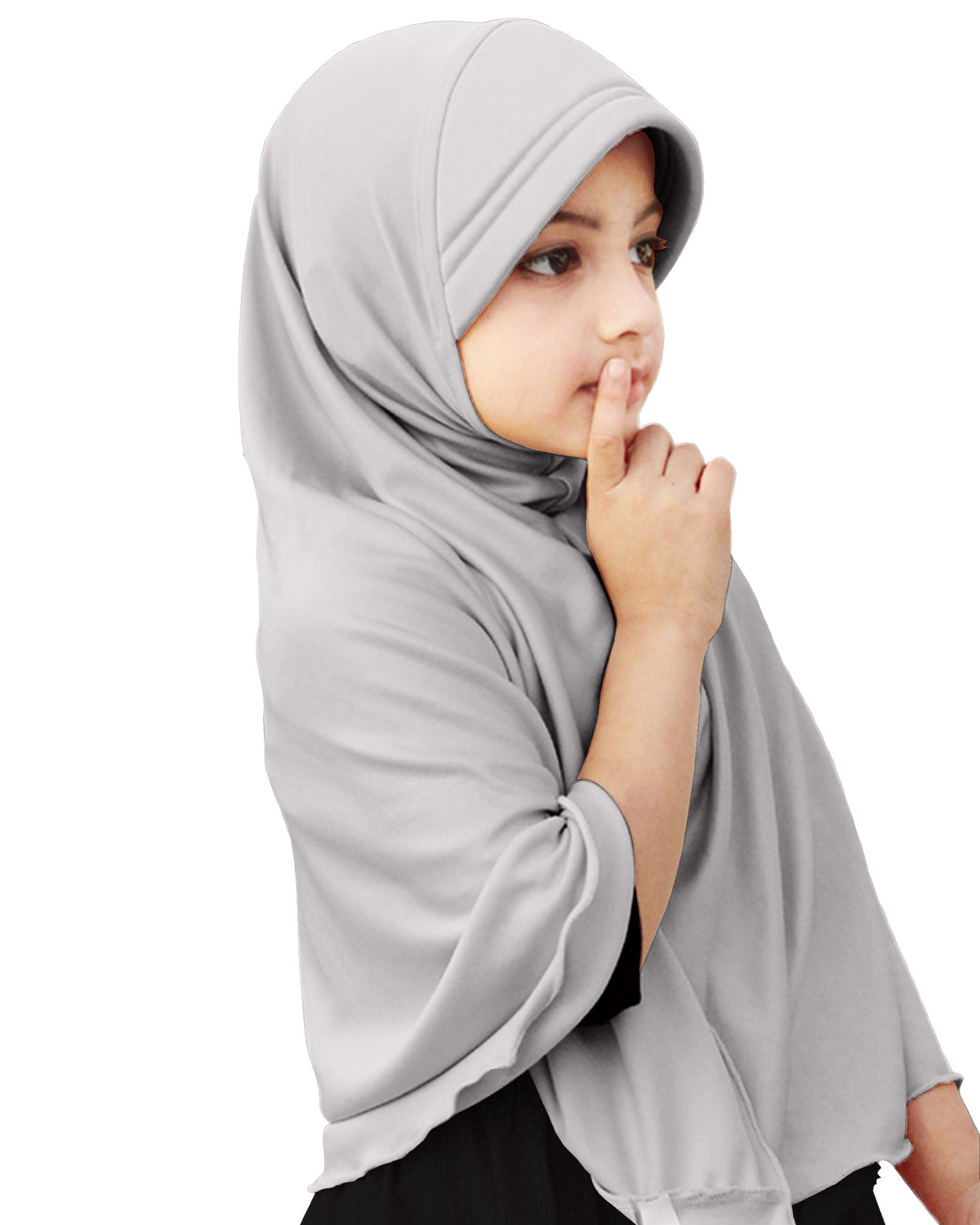 Mehar Hijab's Girl's Plain Long Hijab feel good Little Ma-ale Hijab
