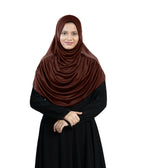 Mehar Faeezah DD Hijab – Dual-Drape Two-Tone Layered Hijab for Modest Elegance