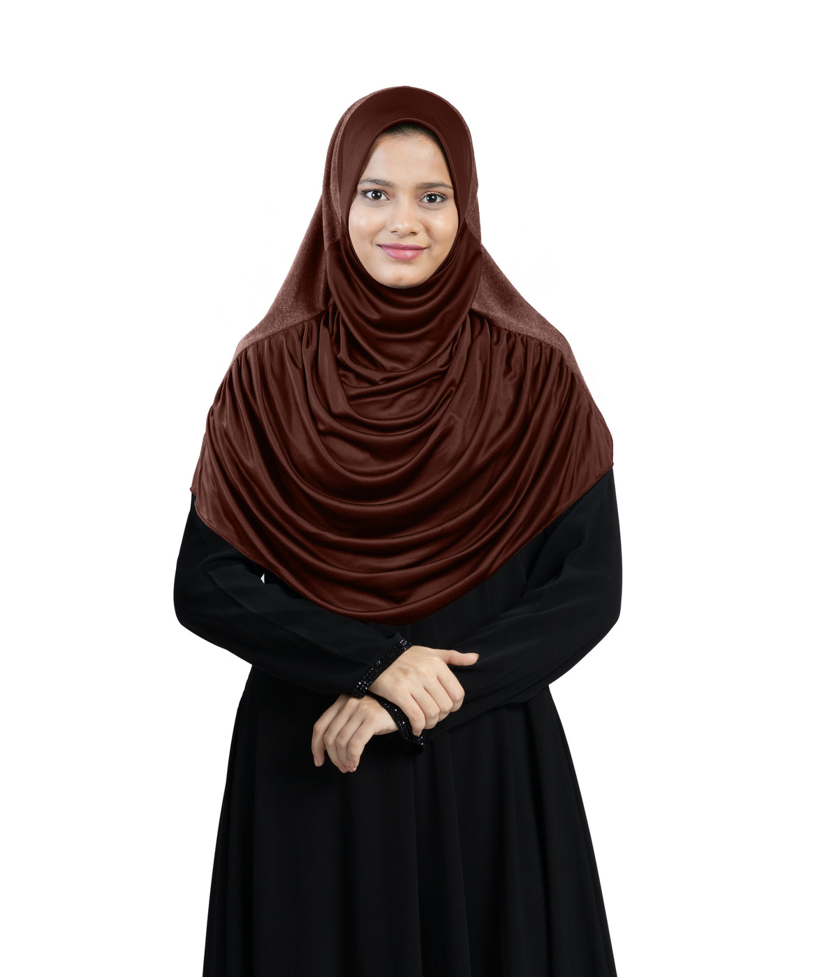 Mehar Faeezah DD Hijab – Dual-Drape Two-Tone Layered Hijab for Modest Elegance