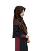 Mehar Diya Hijab for Girls – Premium Black Ready-to-Wear Islamic Hijab |