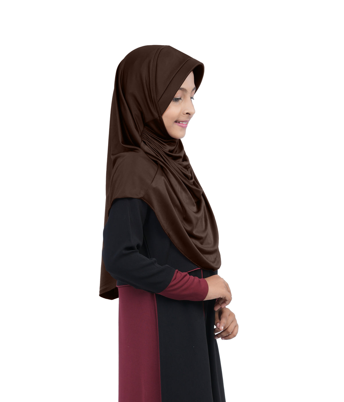 Mehar Diya Hijab for Girls – Premium Black Ready-to-Wear Islamic Hijab |