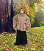 Women's Stylish Soft Rich Polyester Fabric Hanana Sleeve Hijab F Size