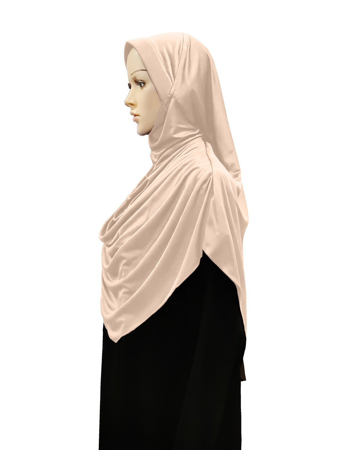 Modest Women's Fleeted Stylish Feel Good Fabric FAEEZAH Hijab Wheat