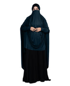 Mehar Hijabs Safia Face Mask Long Hijab for Women – Full Coverage Khimar