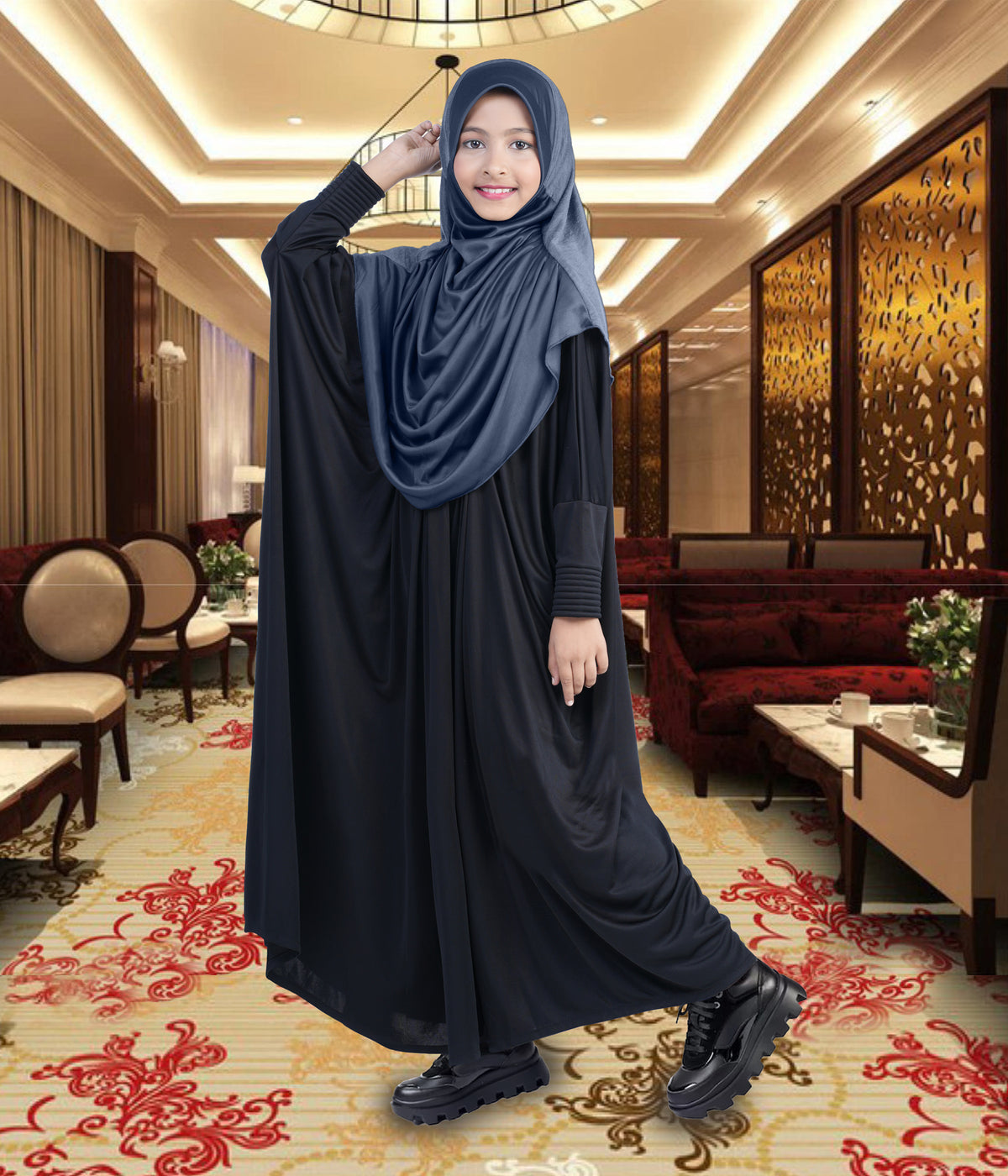 MEHAR HIJAB'S Kids Scarf Little Faeezah Drip Drop Girl's Hijab