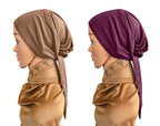 Women's Stylish Malka tale caps (set of 2)