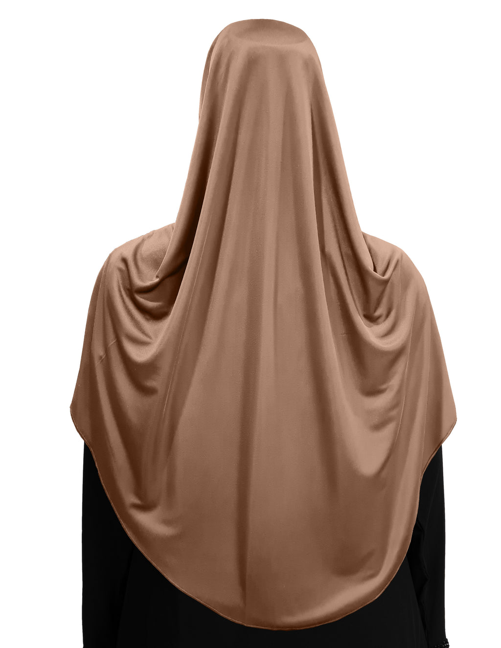 Modest Women's Fleeted Stylish Feel Good Fabric FAEEZAH Hijab Dark Wheat