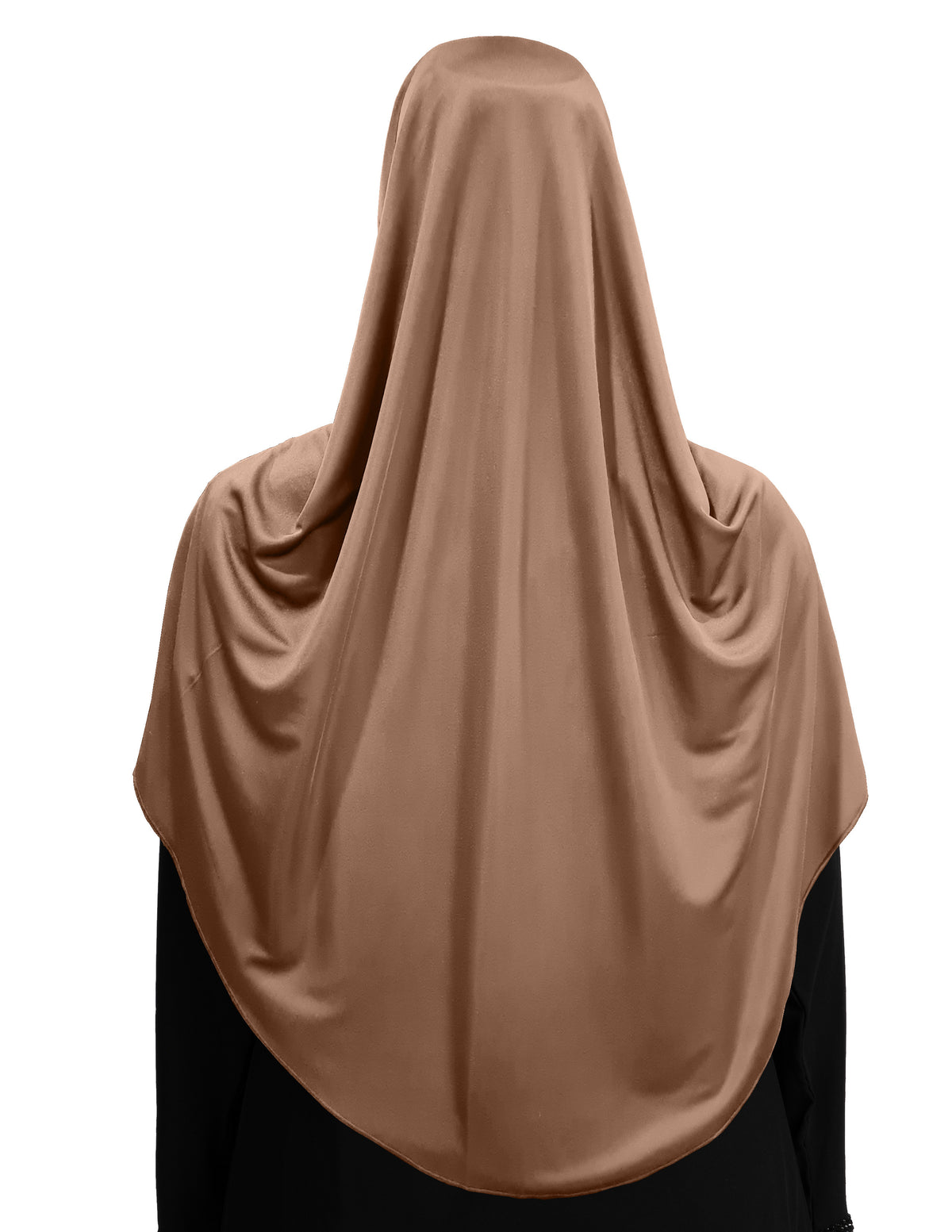 Modest Women's Fleeted Stylish Feel Good Fabric FAEEZAH Hijab Dark Wheat