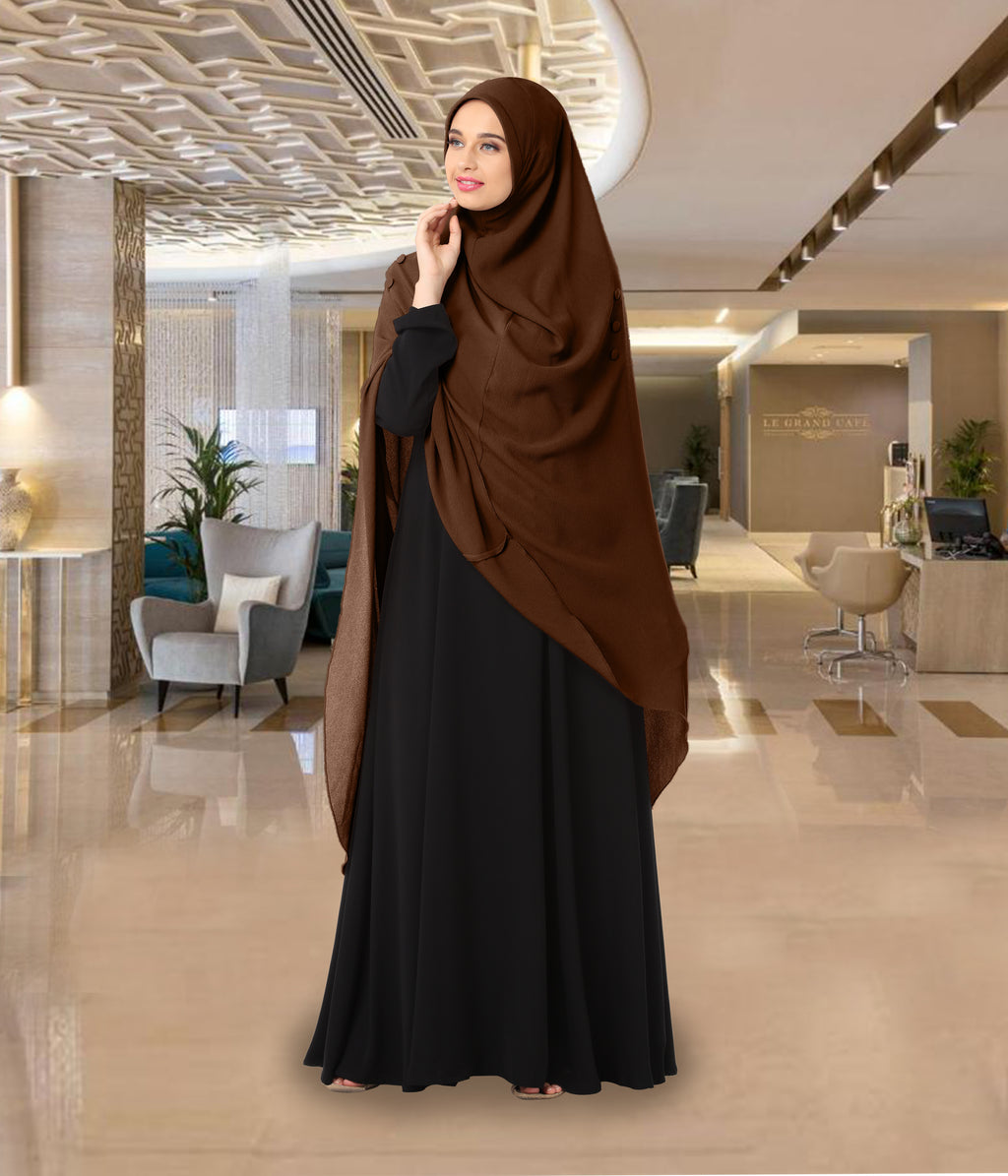 Modest Women's Stylish Rich Premium Texture fabric Crepe Long Hijab HEERA HAMDA