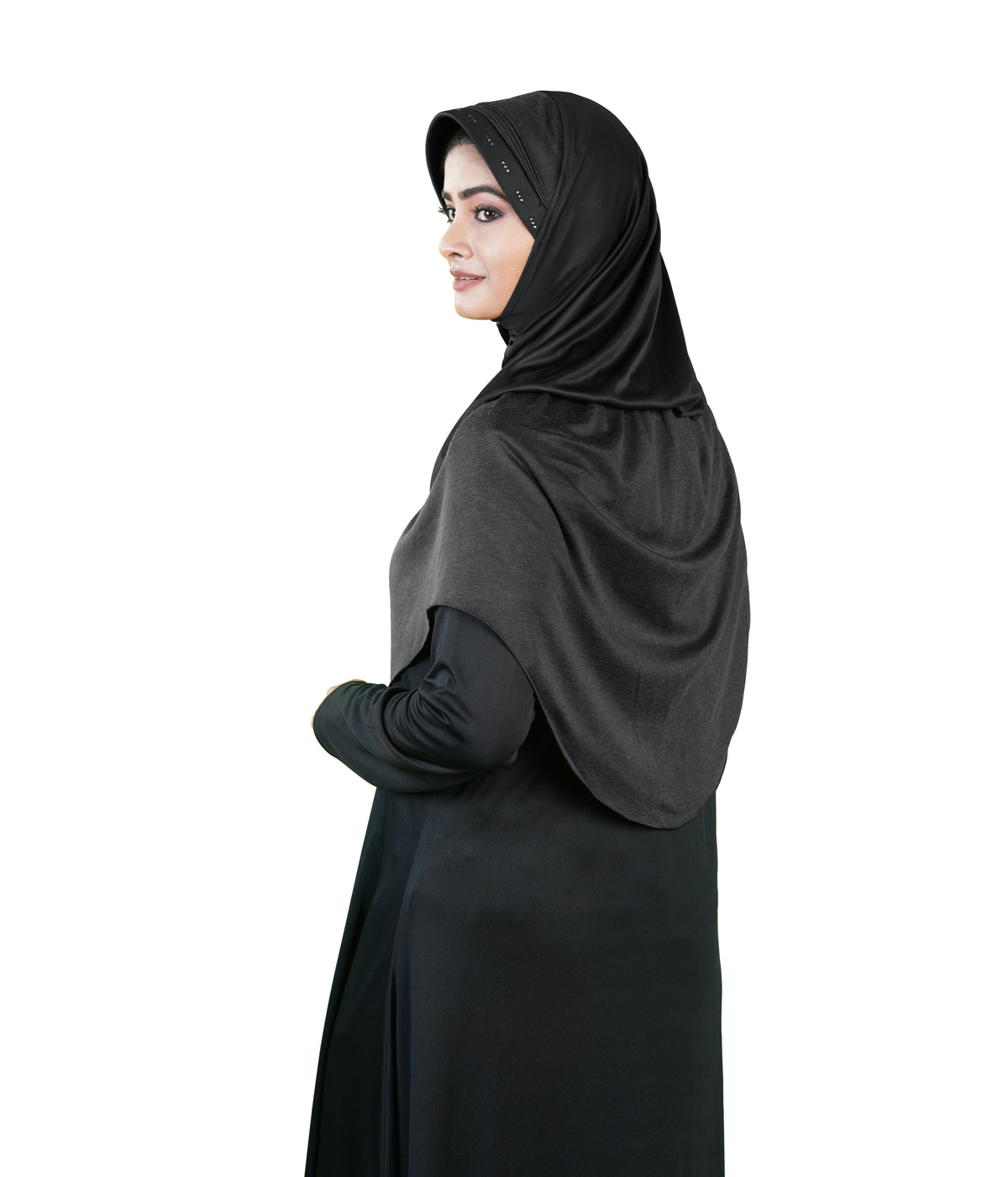 Mehar Hijab Muslim Women's Dual Layer & Dual Texture Fabric Zaira Hijab