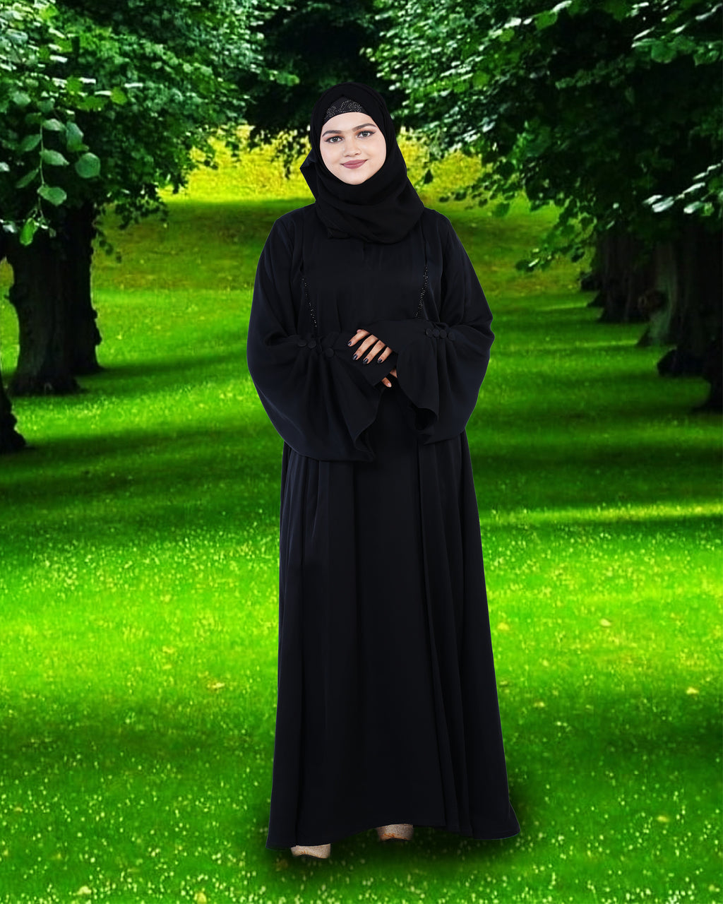 Mehar Hijab Modestly Stylish Look Classy and elegant Shareen Premium Abaya