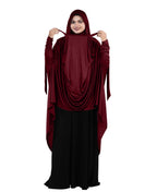 Mehar Hijabs Safia Face Mask Long Hijab for Women – Full Coverage Khimar