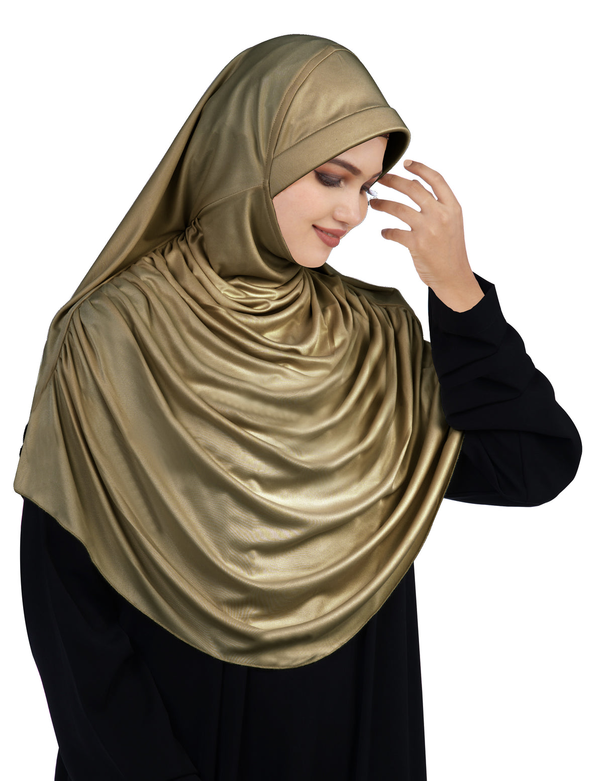 Modest Women's Fleeted Stylish Feel Good Fabric FAEEZAH Hijab Olive