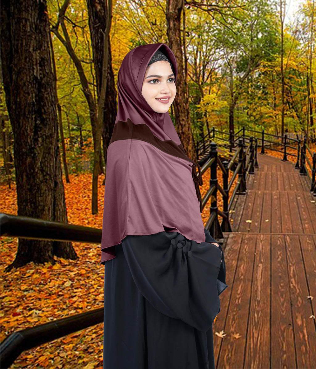 Mehar Shakira Elegant Dual-Tone Knot Hijab