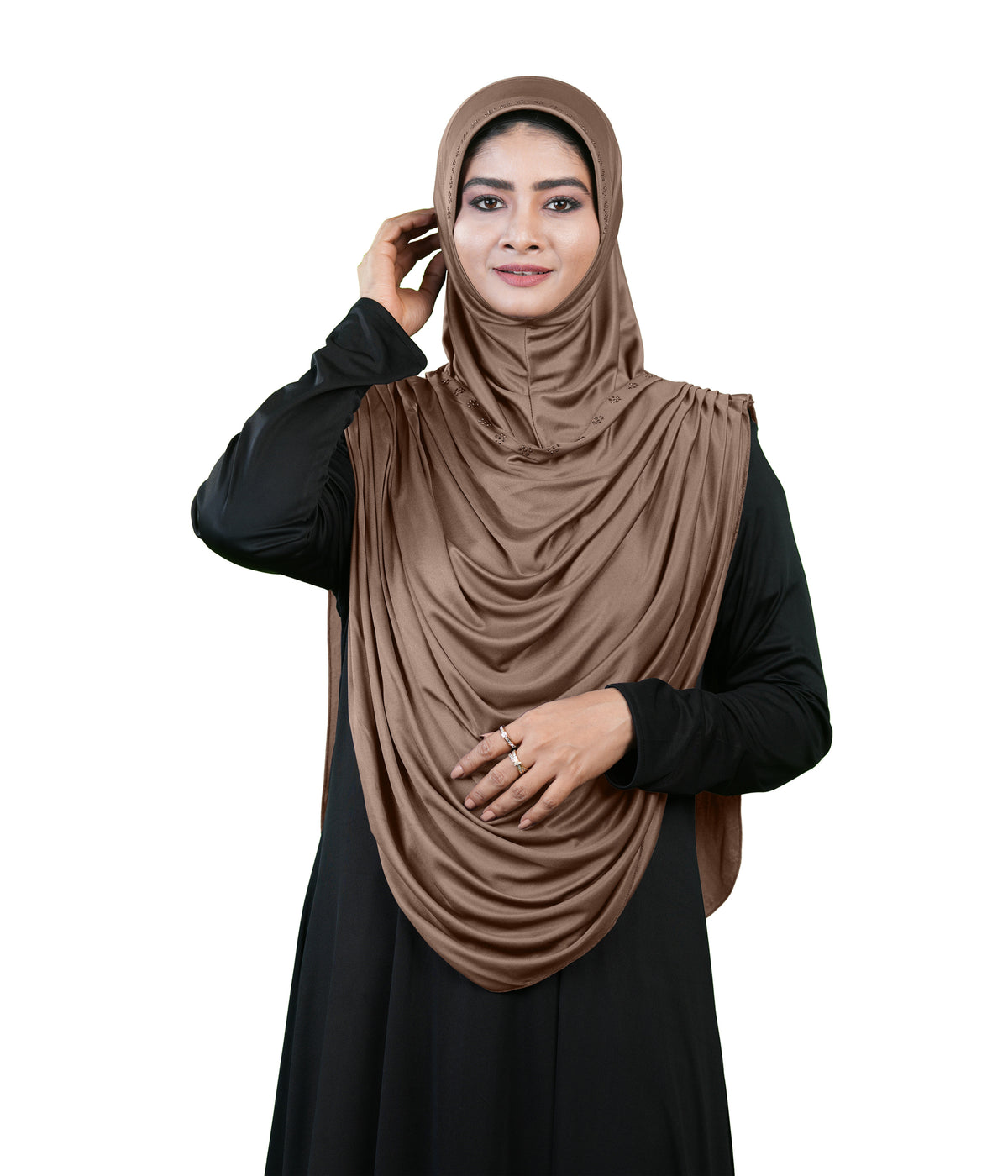 Modest Fashion by Mehar Laila Two-Piece Frilled Hijab Set