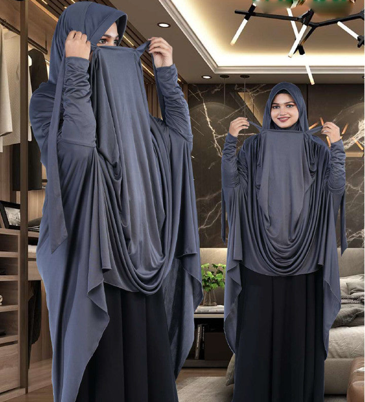Mehar Hijab's Muslim Modest Women's Stylish Poly Cotton Solid Safiya Mask Hijab