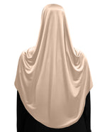 Modest Women's Fleeted Stylish Feel Good Fabric FAEEZAH Hijab Wheat