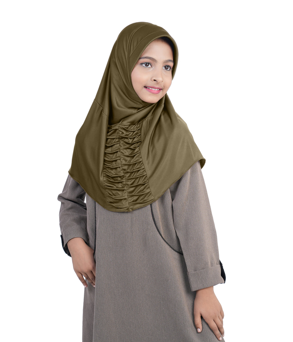 Mehar Nisa Hijab for Girls Hijabs Modest Wear with Front Pleated Detaili