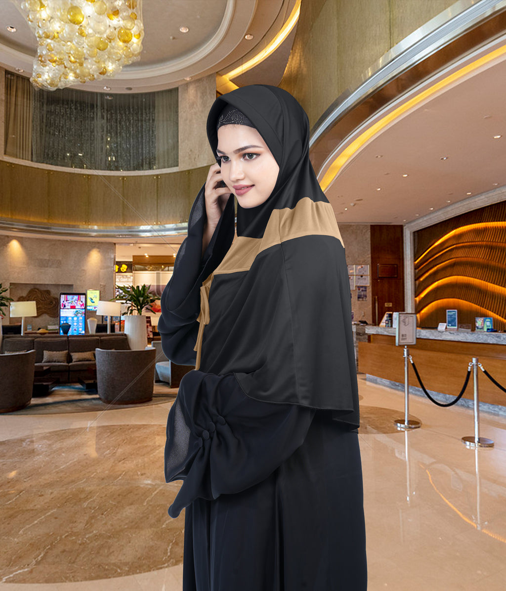 Mehar Shakira Elegant Dual-Tone Knot Hijab