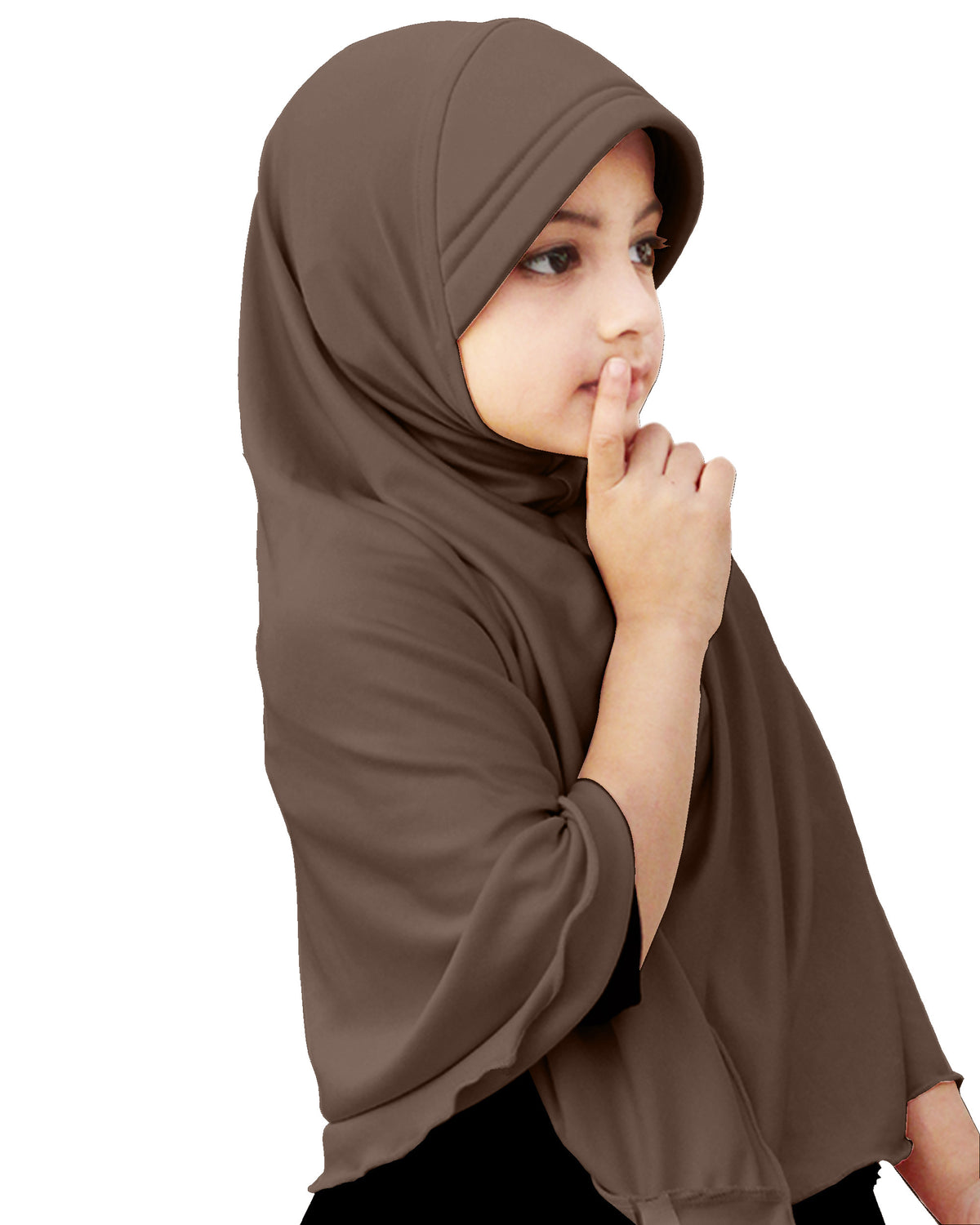Mehar Hijab's Girl's Plain Long Hijab feel good Little Ma-ale Hijab