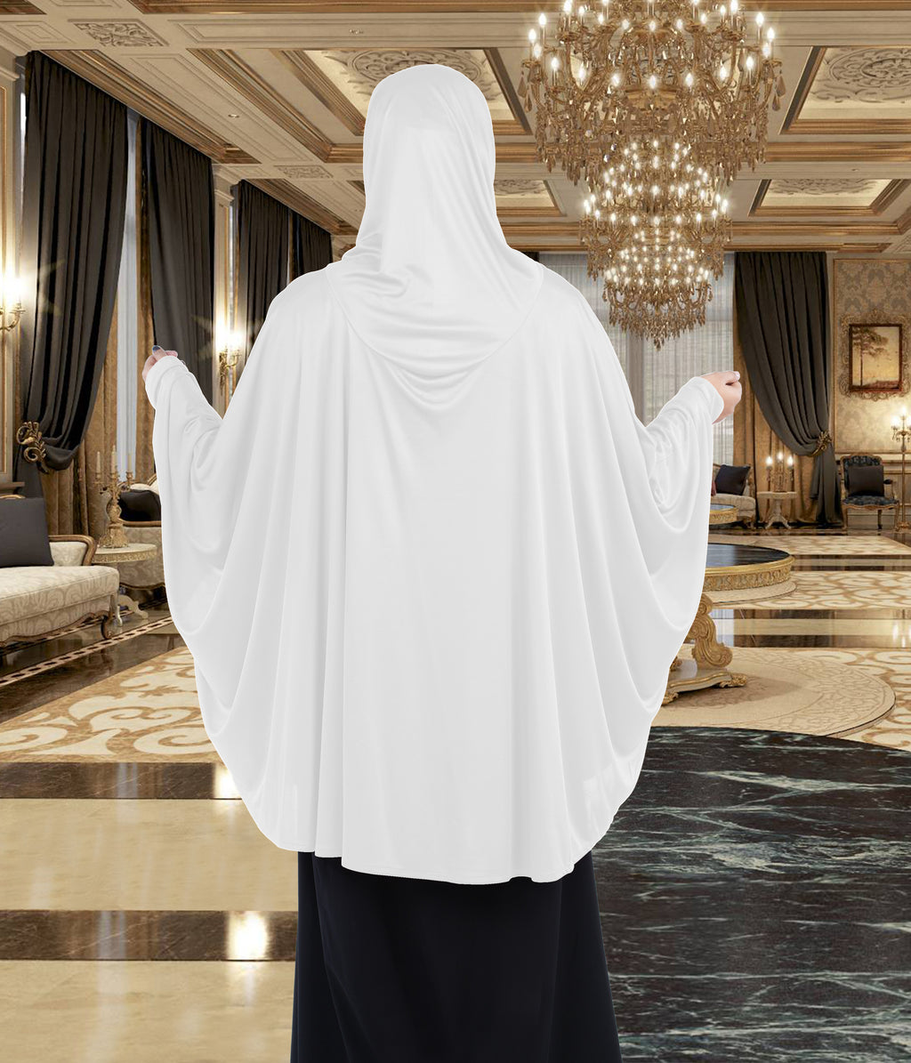 Women's Stylish Soft Rich Polyester Fabric Hanana Sleeve Hijab F Size