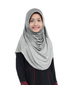 Mehar Diya Hijab for Girls – Premium Black Ready-to-Wear Islamic Hijab | Comfort