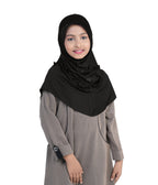 Mehar Little Nidha Hijab for Girls – Embellished with Embroidery & a