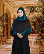 Mehar Dual-Tone Layered Elegance-Coverage-Comfort Razia Hijab