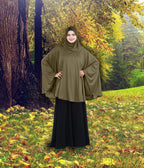 Women's Stylish Soft Rich Polyester Fabric Hanana Sleeve Hijab F Size