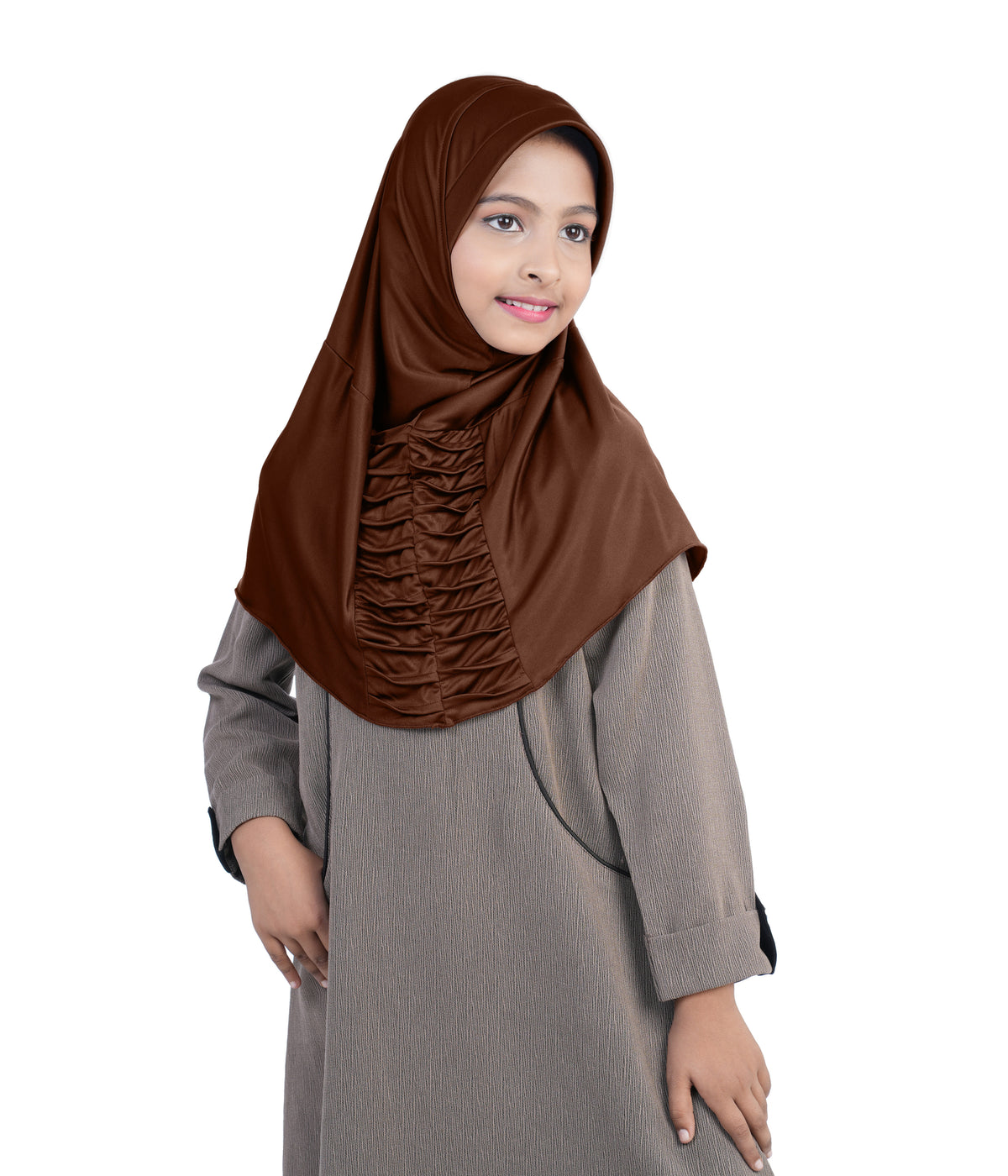 Mehar Nisa Hijab for Girls Hijabs Modest Wear with Front Pleated Detaili