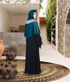 Mehar Shakira Elegant Dual-Tone Knot Hijab