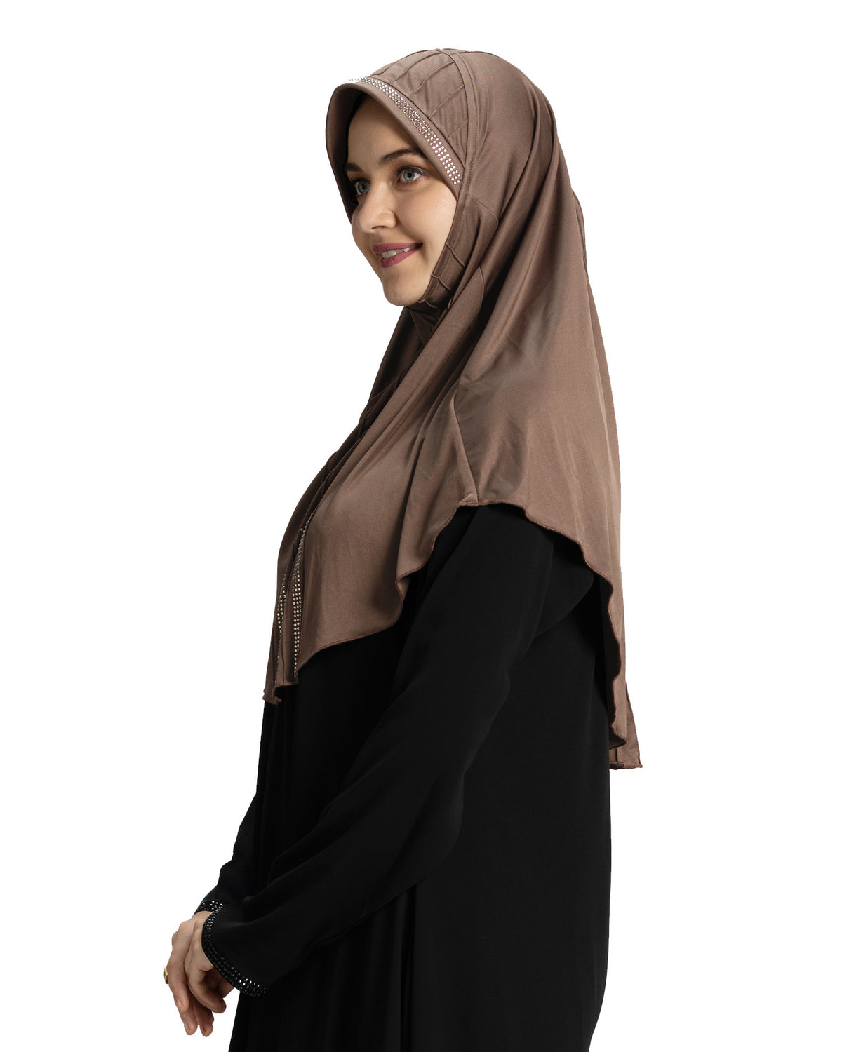 Modest Fashion Women's Soft feel good Fabric Manal Hijab Dark Wheat